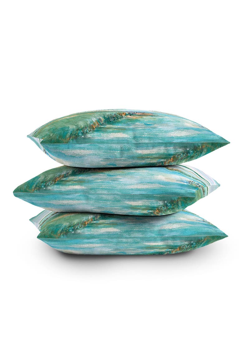 On The Marsh Throw Pillow, Alternate, color, BLUE