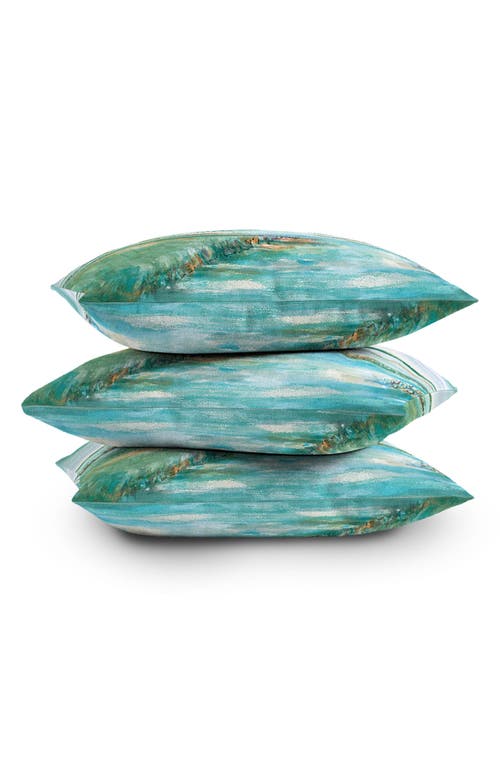 Deny Designs On The Marsh Throw Pillow In Blue