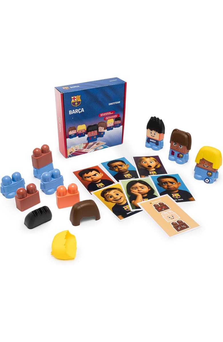 Miniland EmoTeam FC Barcelona Emotion Soccer Game for 2 Years and Up, Main, color, Brown