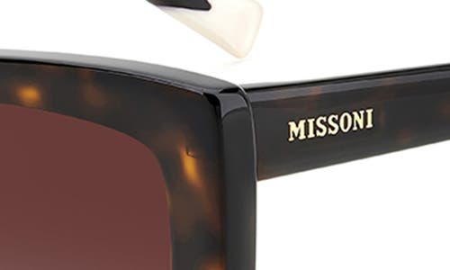Missoni 60mm Gradient Rectangular Sunglasses In Brown