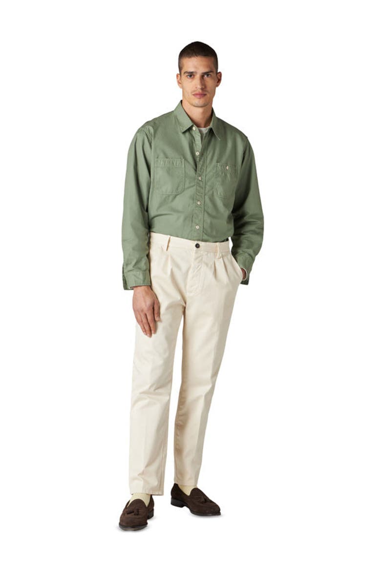 Pences Heavy Cotton Trousers, Alternate, color, OFF WHITE