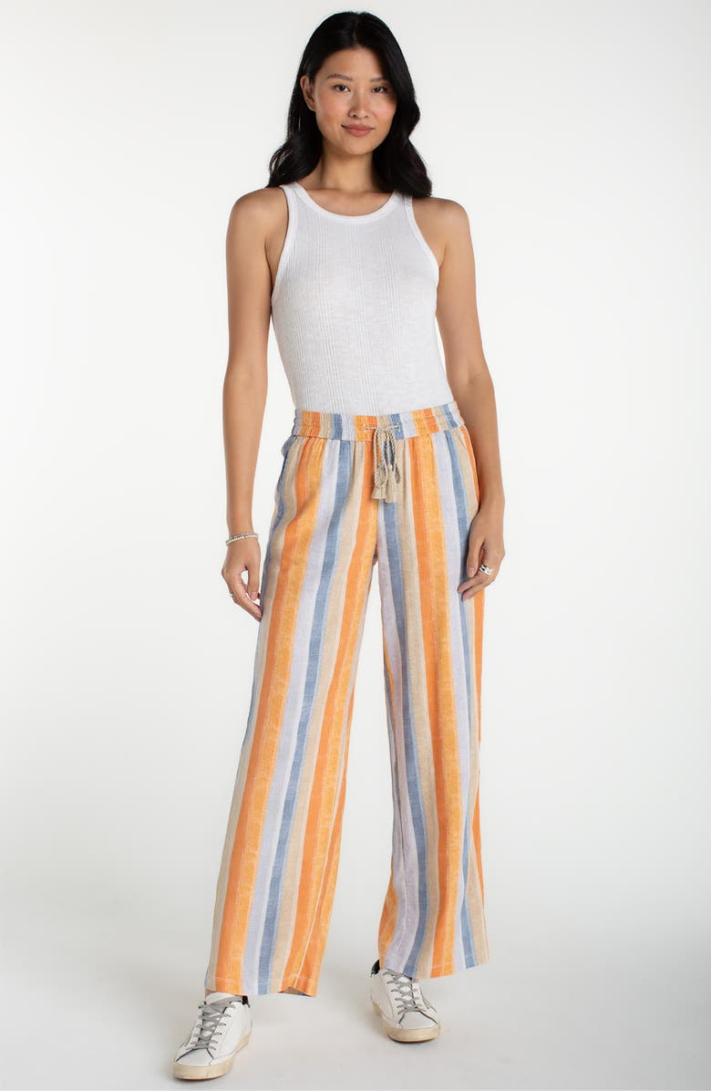 Liverpool Los Angeles Tassel Tie Wide Leg Pants, Alternate, color, 