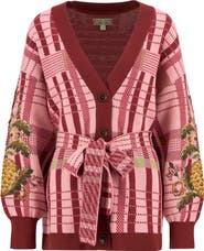 Barbour x Farm Rio Luisa Long Belted Cardigan