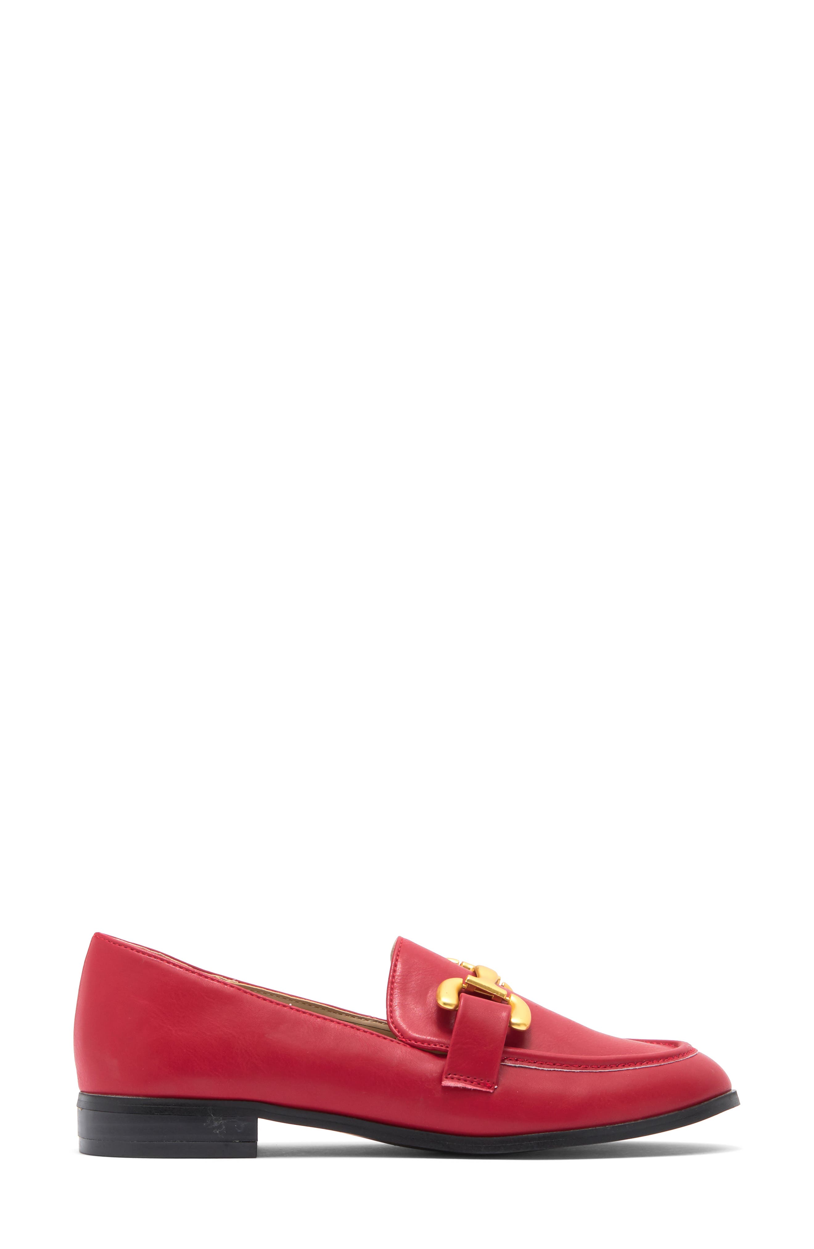ELLE Georgina Buckle Loafer, Alternate, color, Red