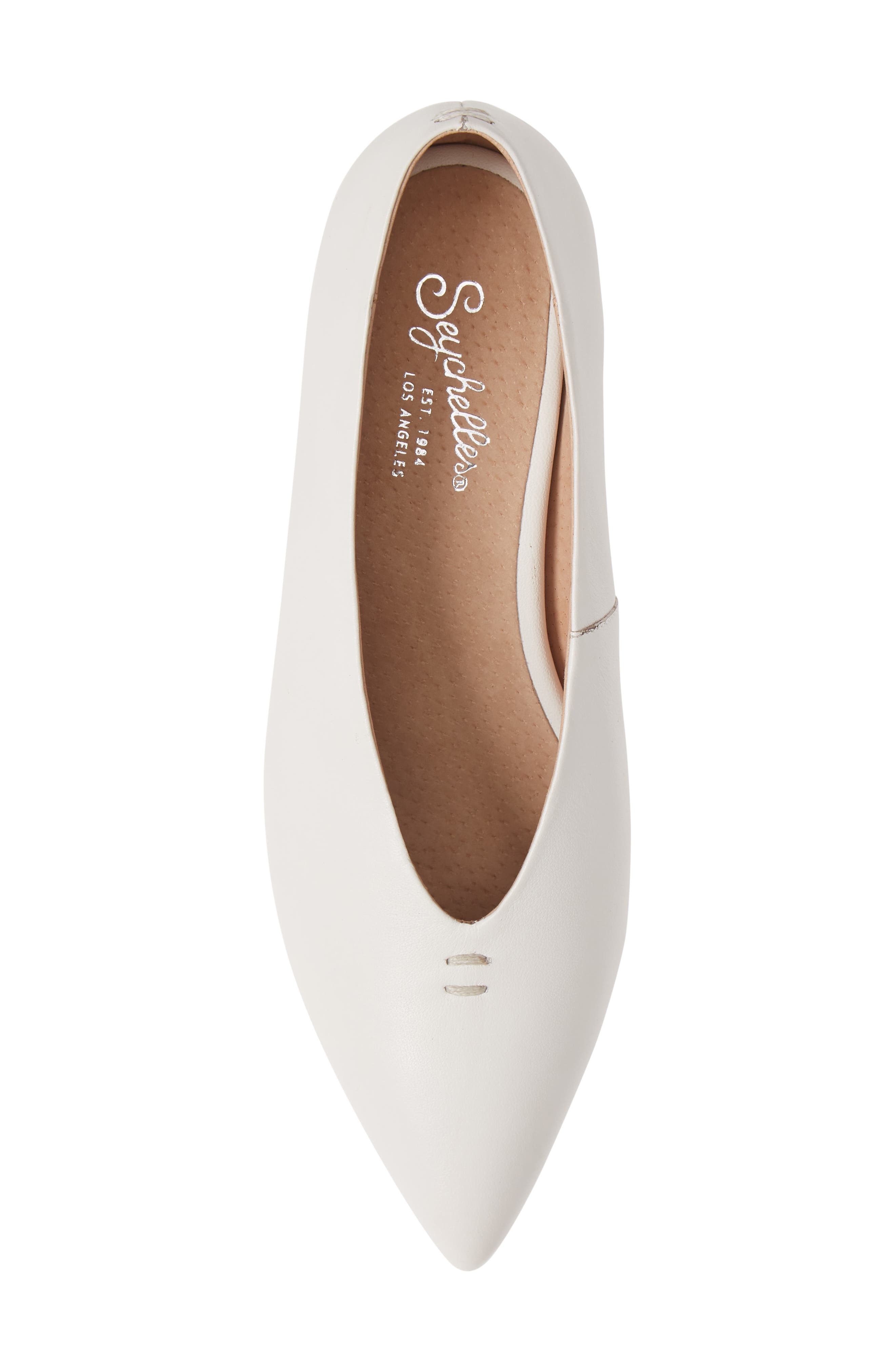 Compelling Pointed Toe Pump, Alternate, color, WHITE LEATHER