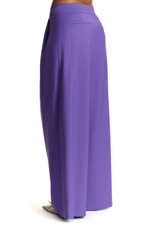 Naked Wardrobe Suiting Oversize Wide Leg Pants In Purple