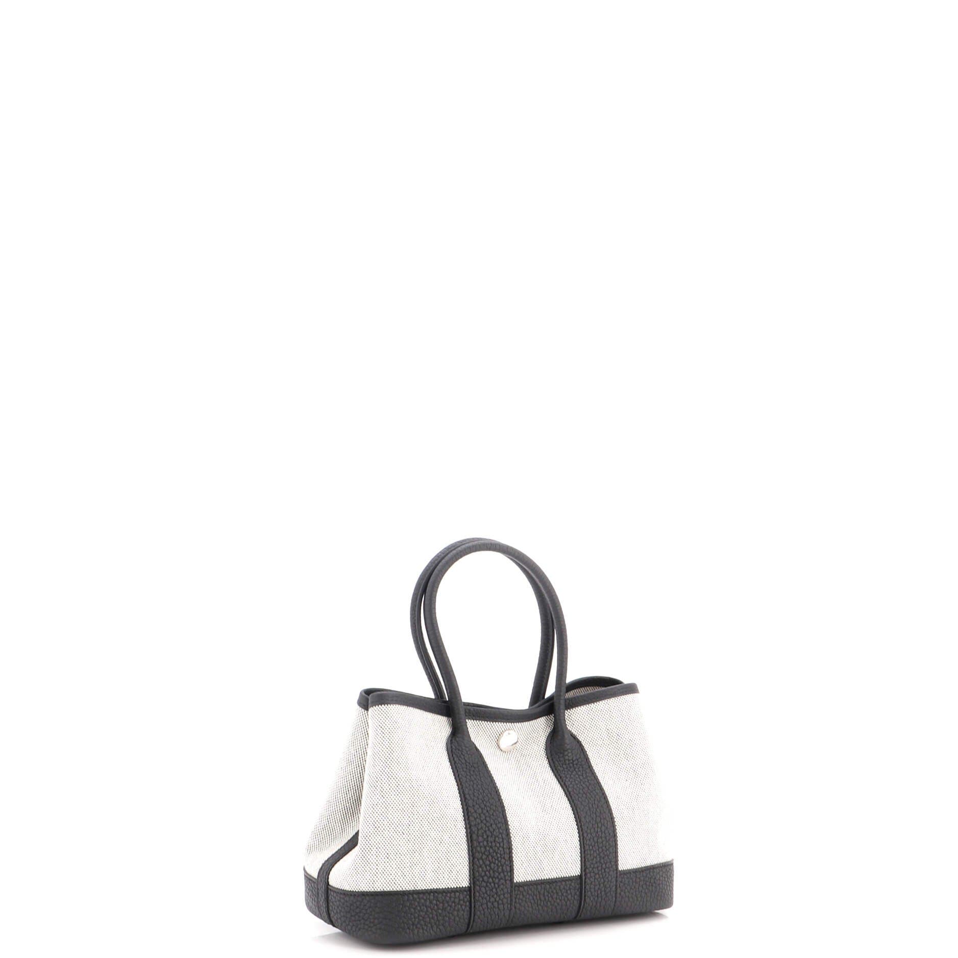 Neo Garden Tote Toile and Leather 23, Alternate, color, Black