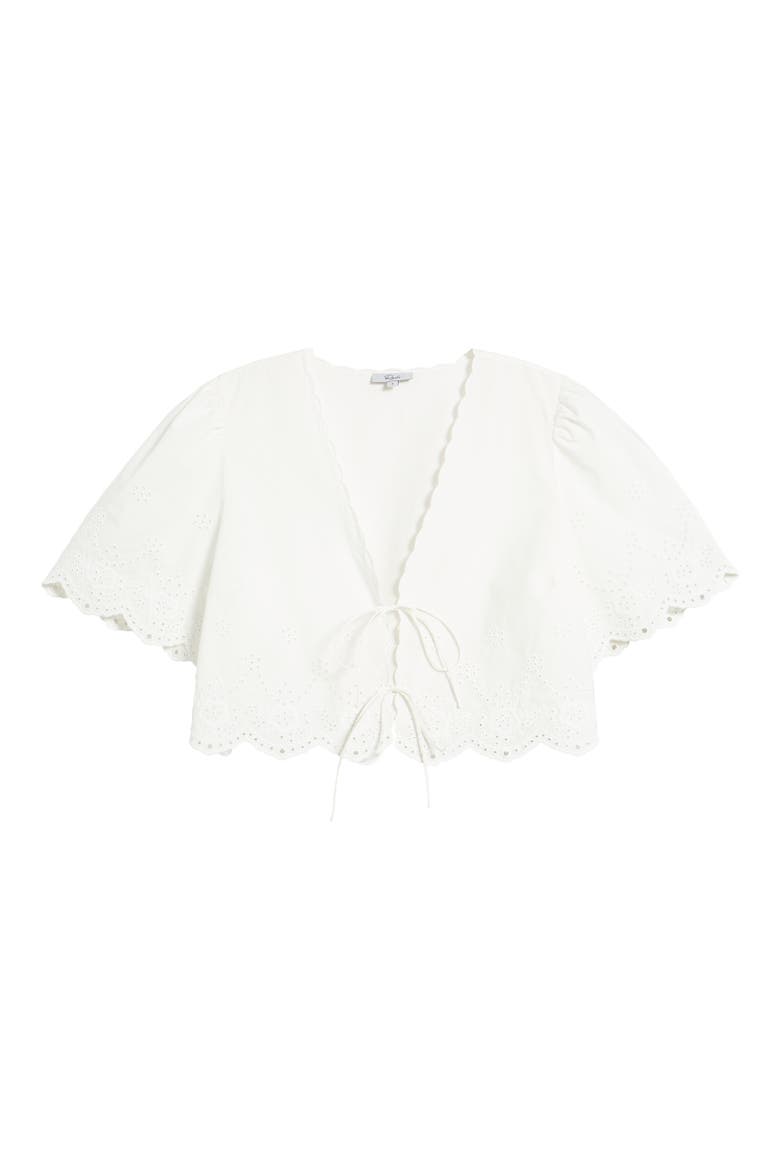 Lorelei Eyelet Blouse, Alternate, color, WHITE EYELET