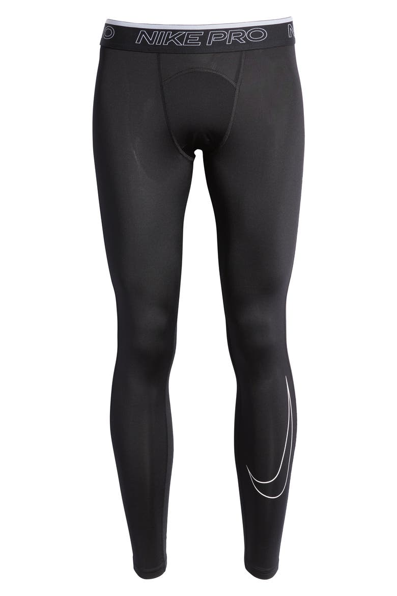 Pro Dri-FIT Training Tights, Alternate, color, BLACK/WHITE