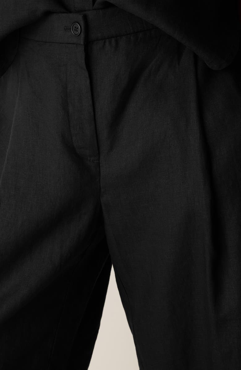 Eileen Fisher Wide Leg Linen Crop Pants, Alternate, color, 