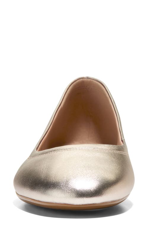 Cole Haan Georgie Ballet Flat In Gold