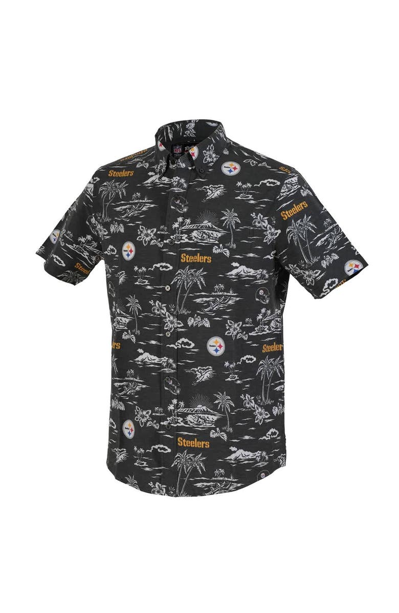 Reyn Spooner Men's Reyn Spooner Black Pittsburgh Steelers Kekai Performance Button-Down Shirt, Alternate, color, Black