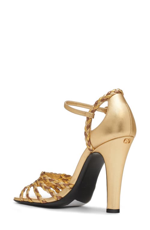 Valentino Garavani Hi Dolly Metallic Ankle Strap Sandal