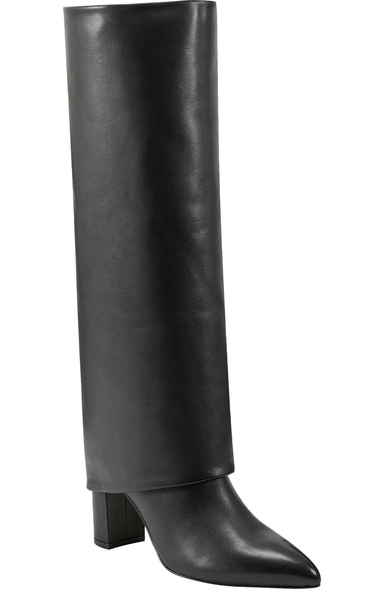 Marc Fisher LTD Leina Foldover Shaft Pointed Toe Knee High Boot, Main, color,