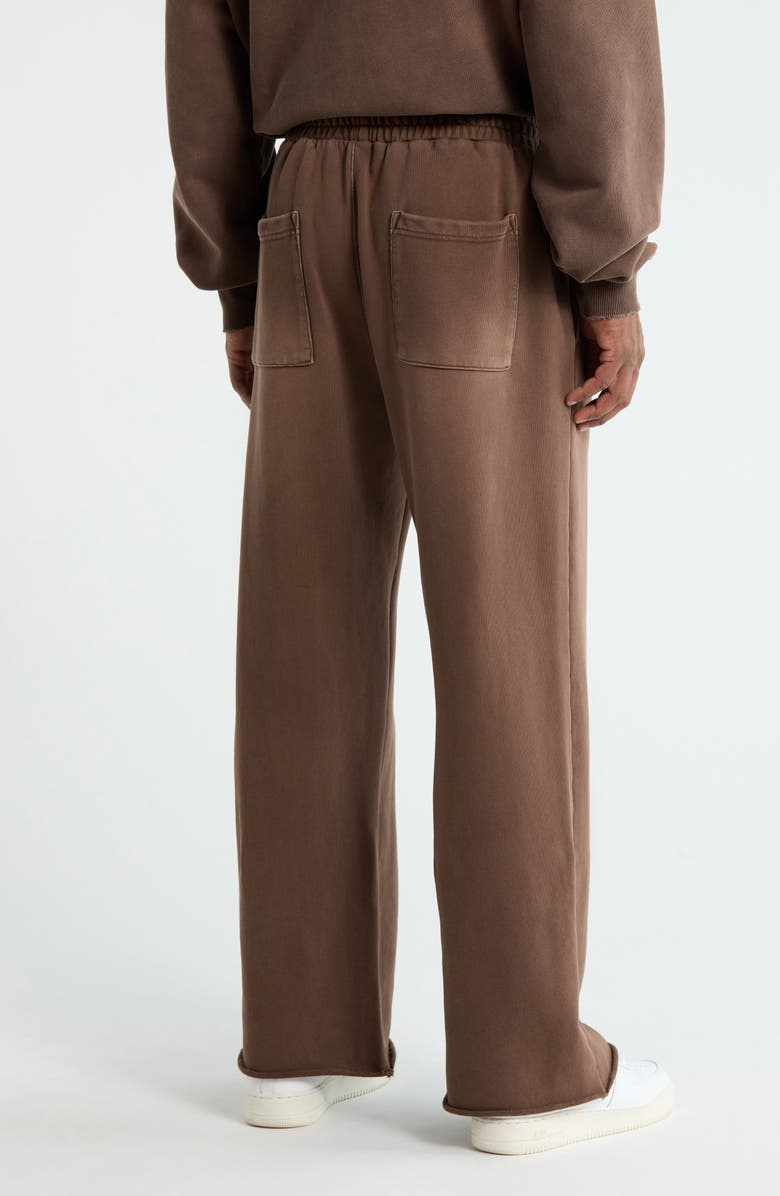 DIET STARTS MONDAY DSMLA Cutoff Cotton Sweatpants, Alternate, color, Brown/Pink