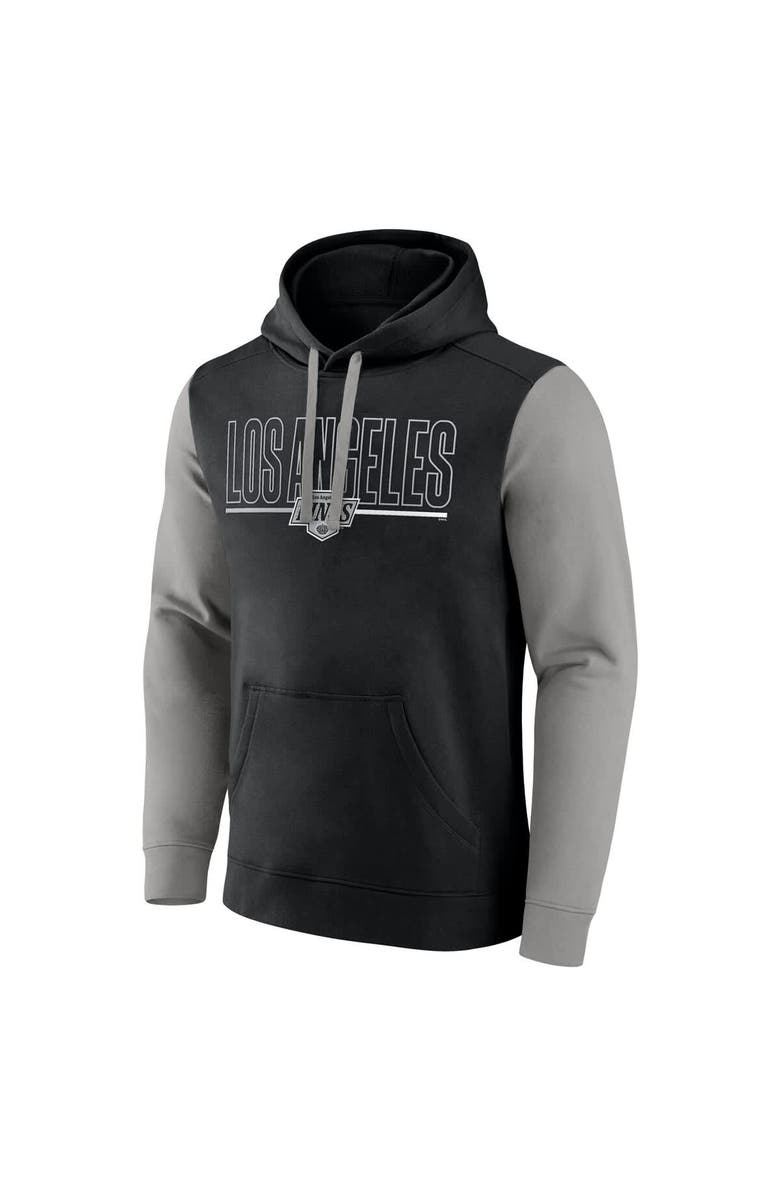 Logo Athletic Men
s Logo Athletic Black Los Angeles Kings Deliver Fleece Pullover Hoodie, Alternate, color, Black