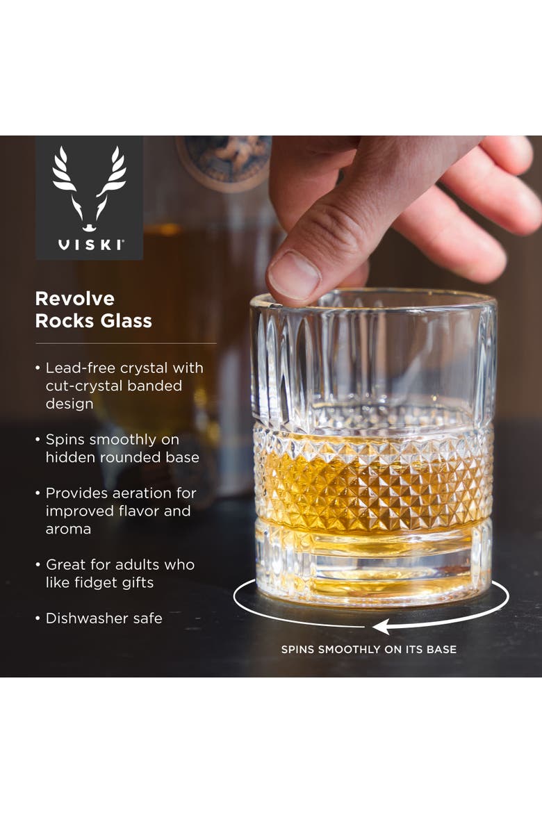 Revolve Crystal Rocks Glass, Alternate, color, Clear