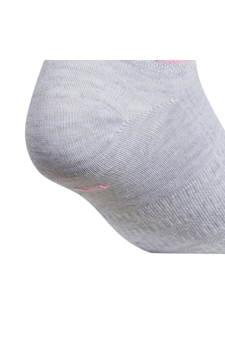 adidas Kids' Superlite 3.0 No-Show Socks, Alternate, color, White/ Aqua/ Pink