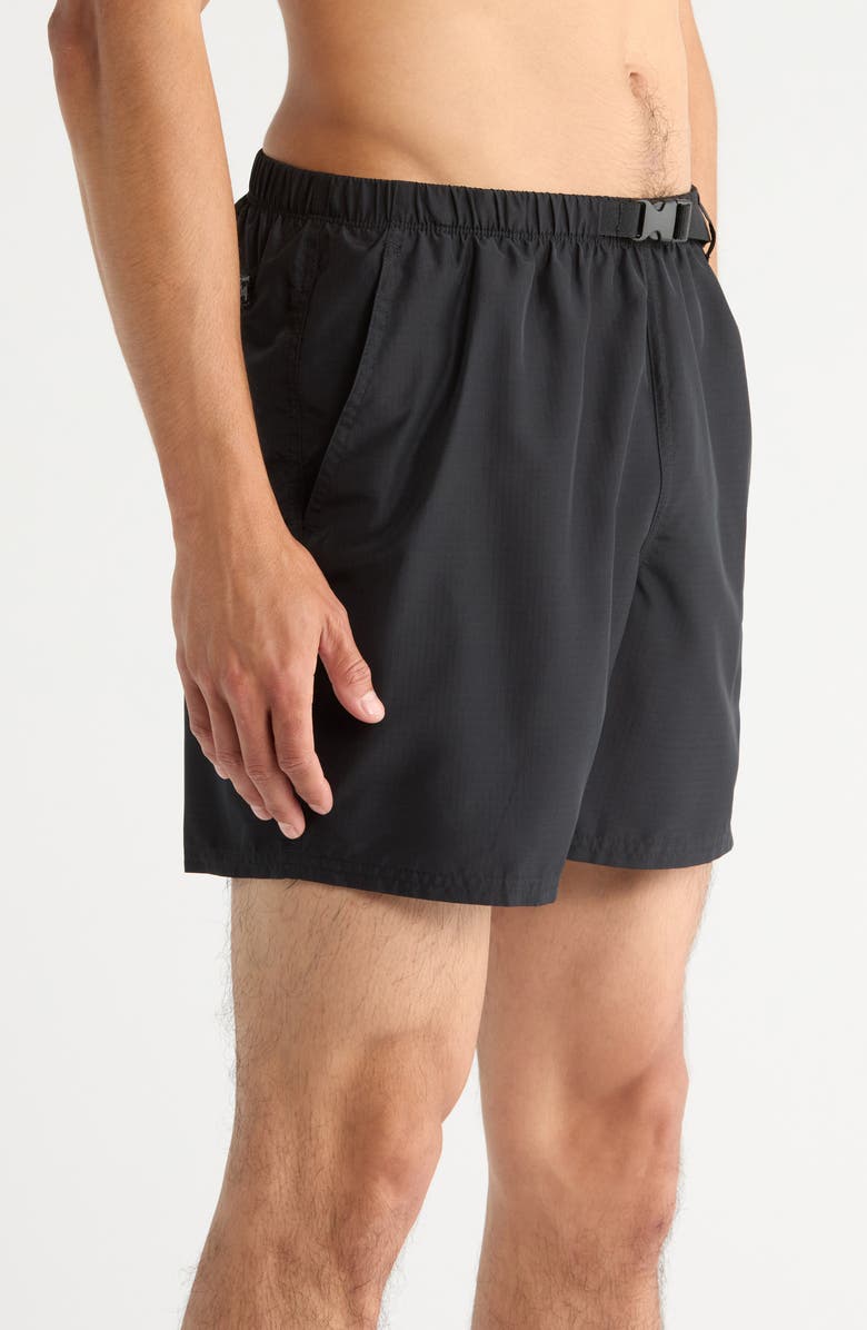 Nike 5-Inch Cargo Swim Trunks, Alternate, color, Black