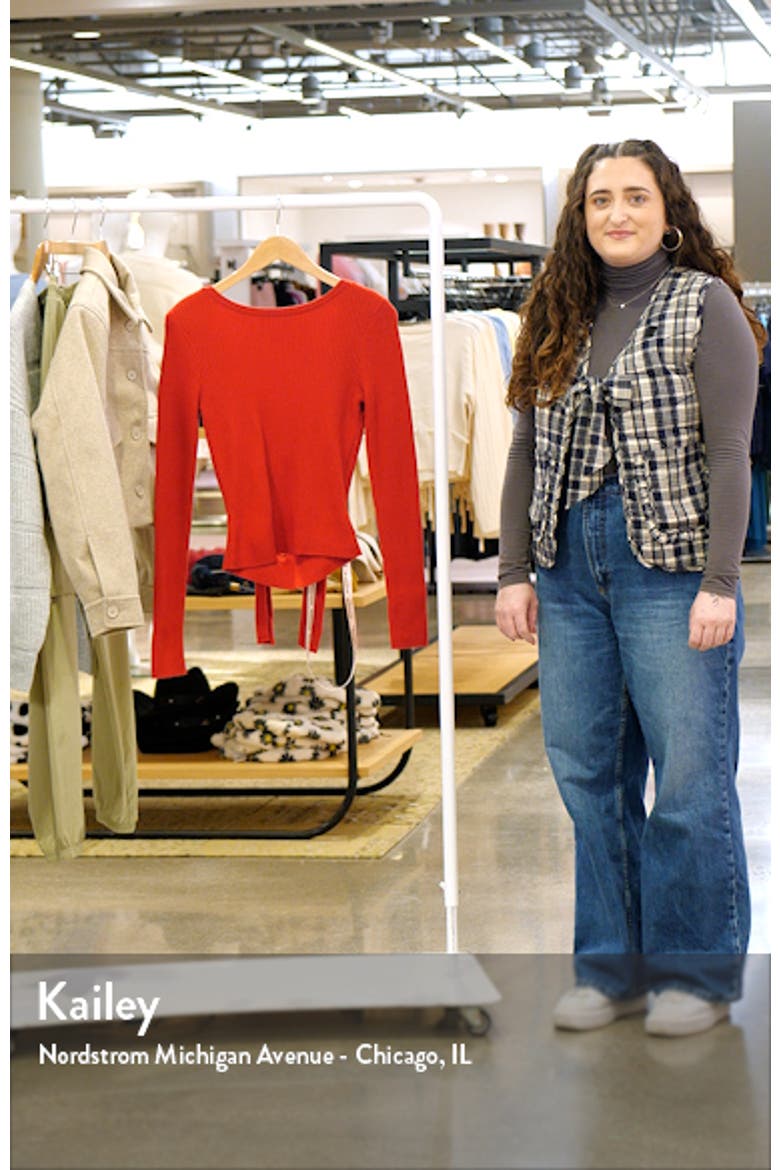 Sula Bow Back Rib Sweater video