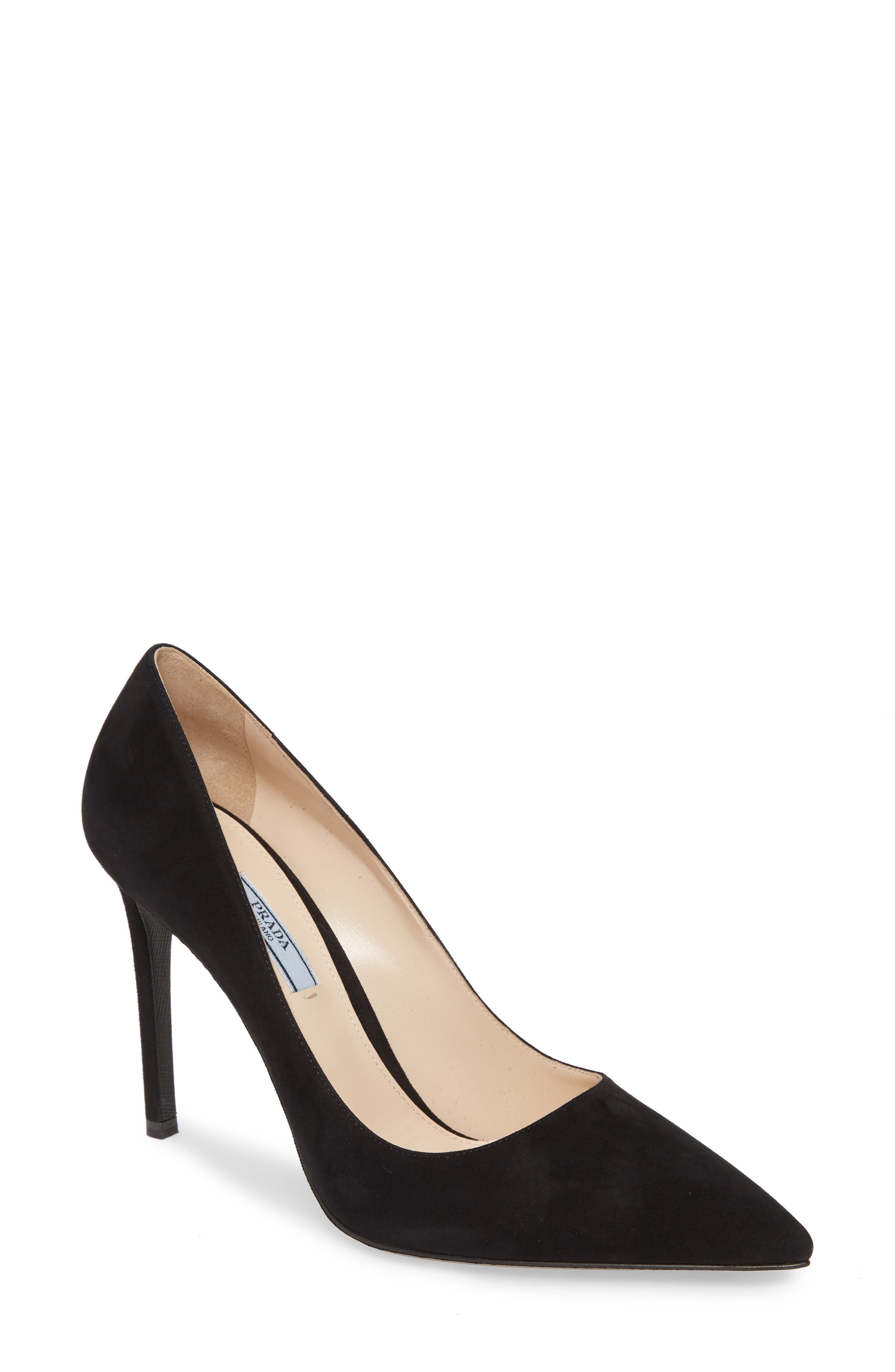 Prada Pointed Toe Pump, Main, color, 