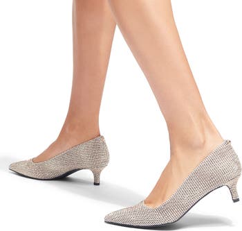 Kensington Flexi Pointed Toe Kitten Heel Pump