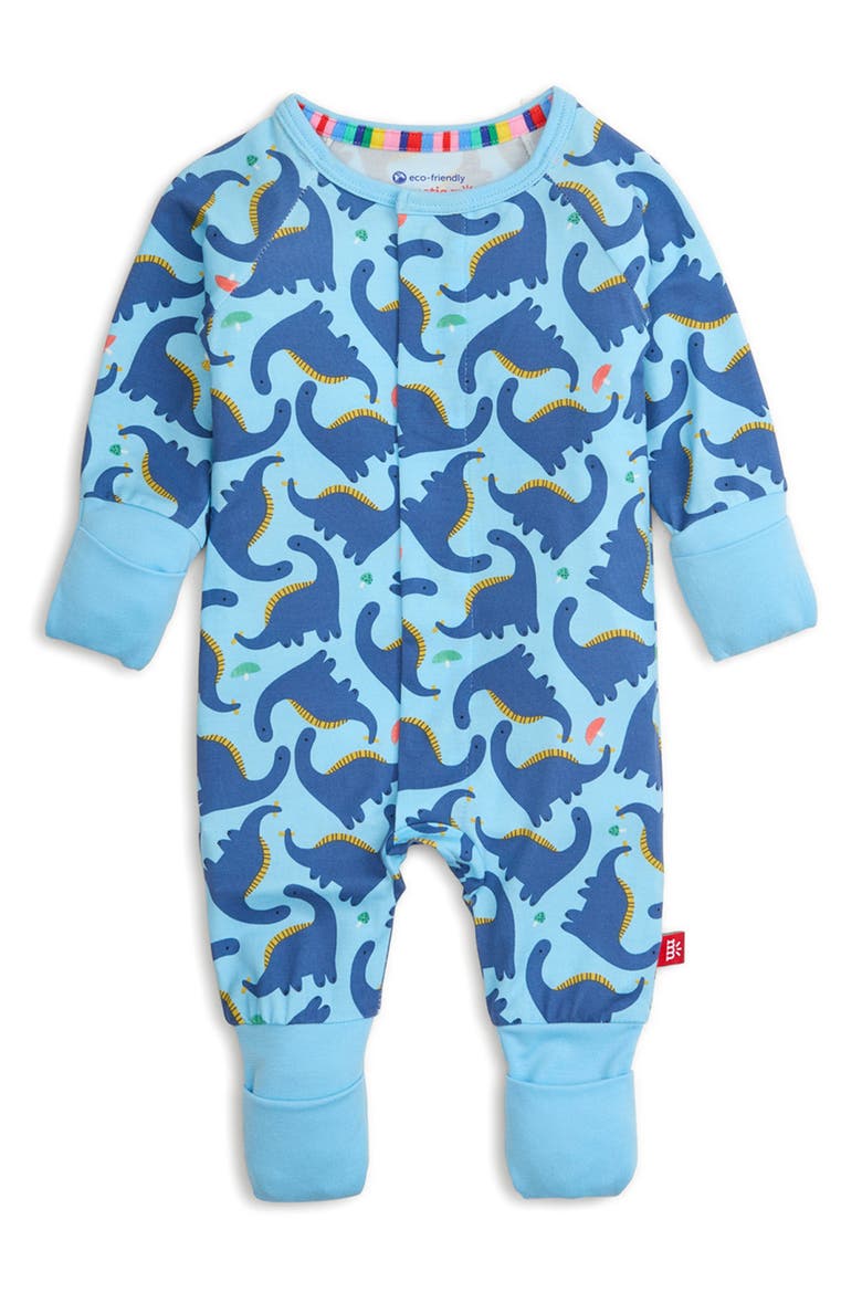 Necks Generation Magnetic Closure Convertible Romper, Alternate, color, BLUE