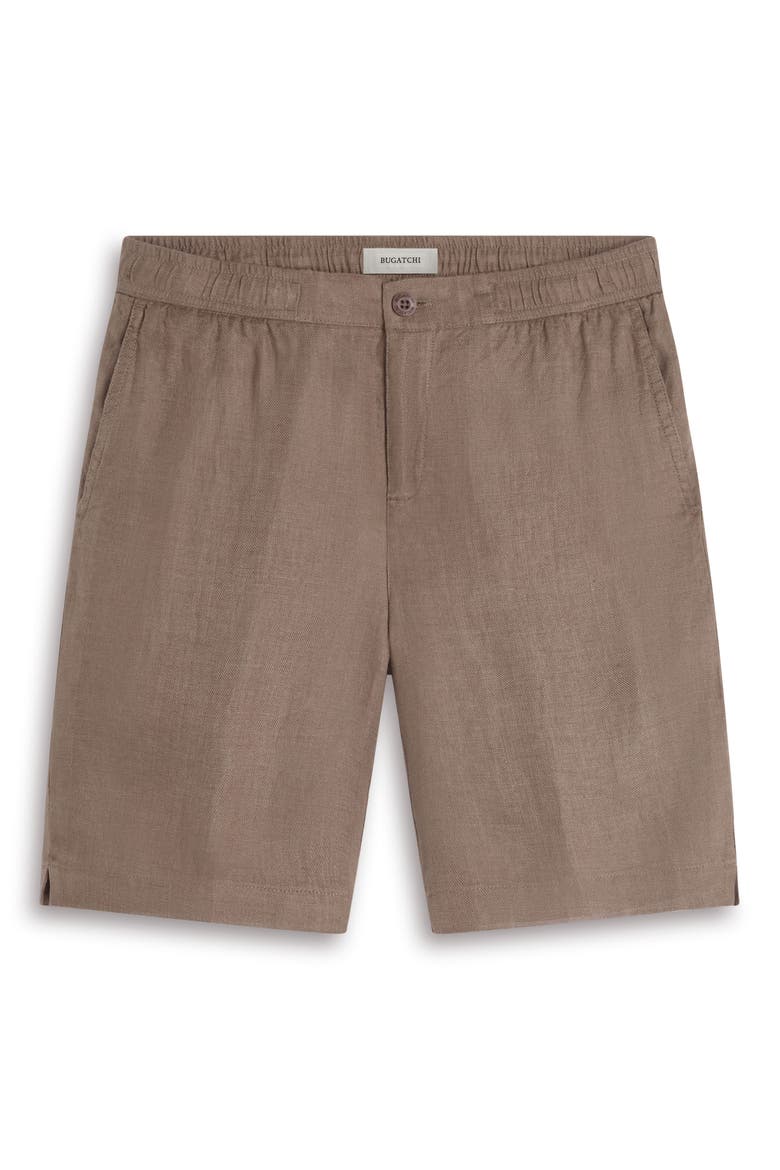 Trent Drawstring Linen Shorts, Alternate, color, OLIVE