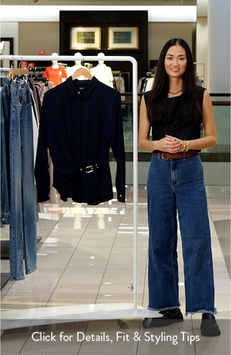 Kreshay Button-Up Buckle Top, sales video thumbnail