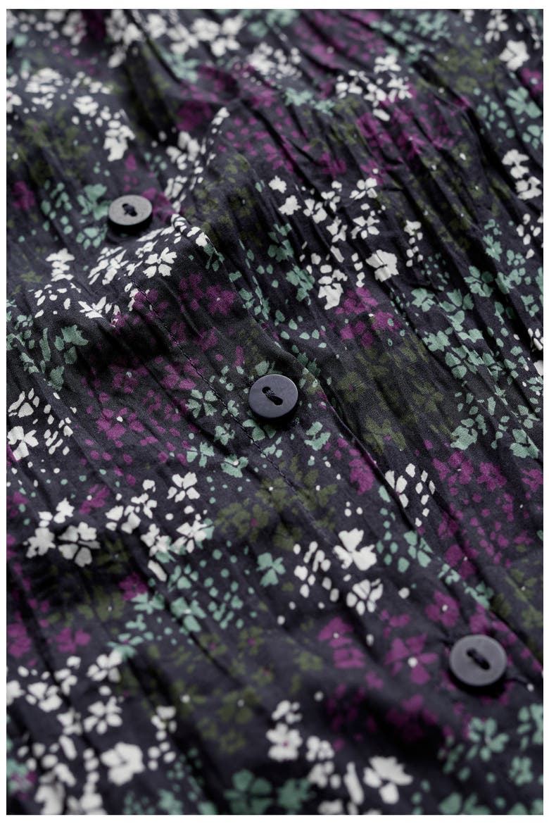 Larissa Crinkled Organic Cotton Shirt, Alternate, color, SPECKLED DITSY MIX