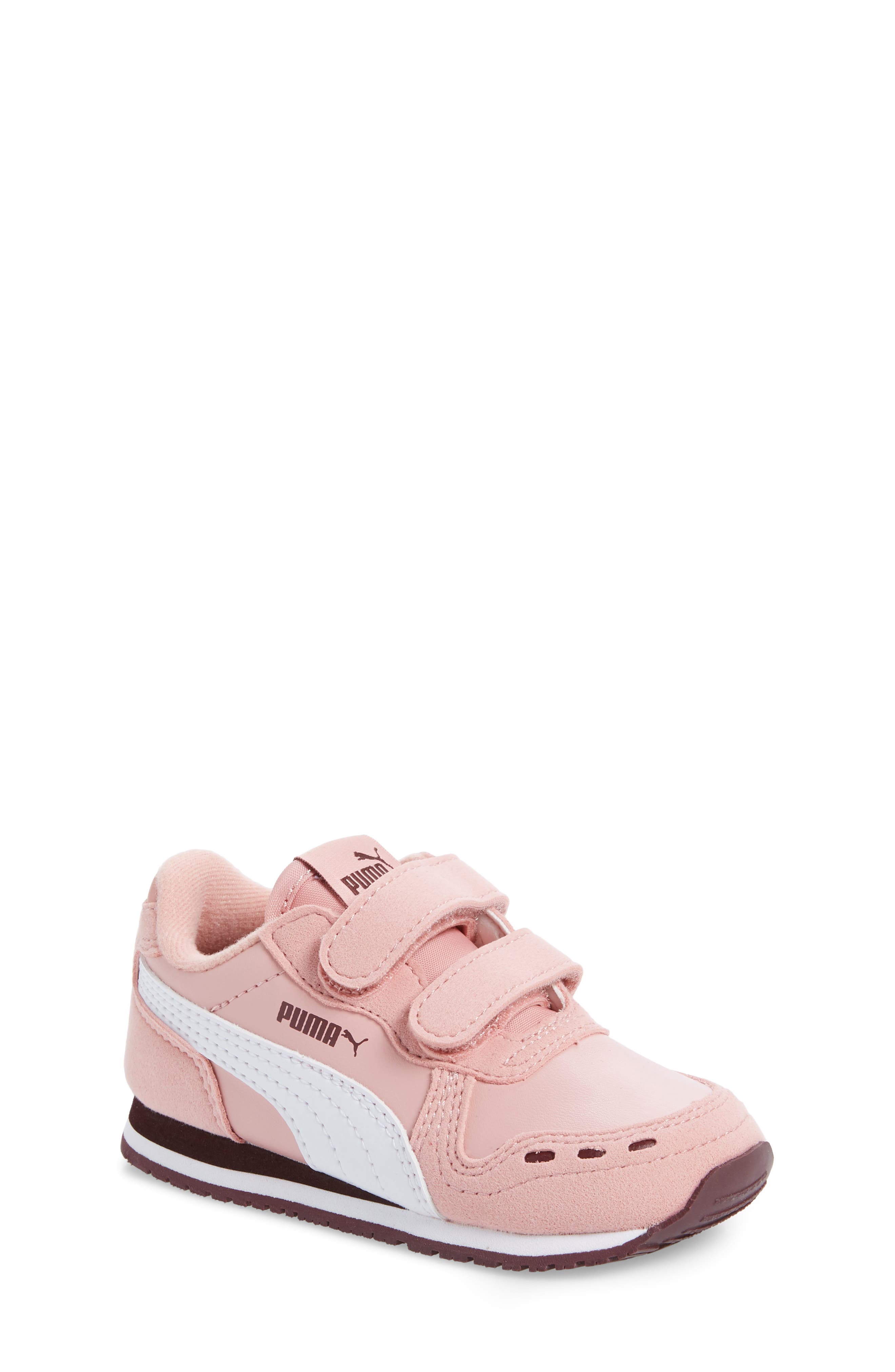 Cabana Racer SL V Sneaker, Main, color, BRIDAL ROSE/ PUMA WHITE/ WINE