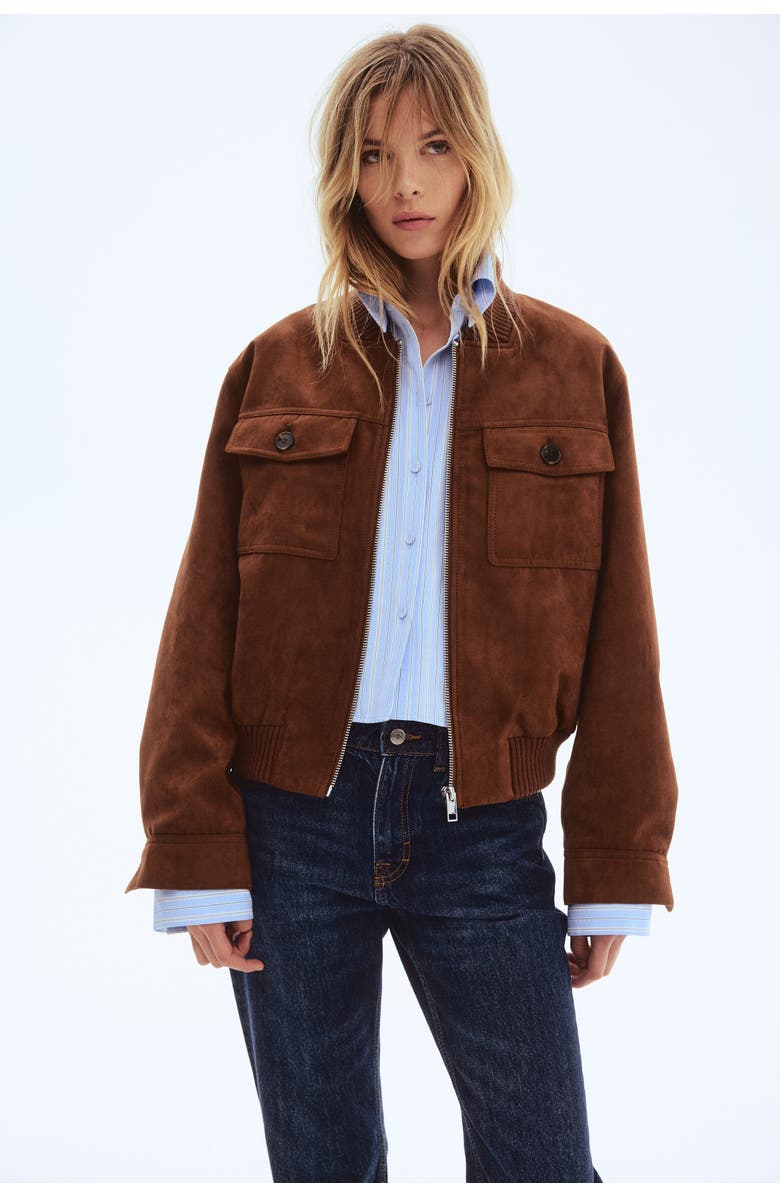 H&M Napped Jacket, Alternate, color, 