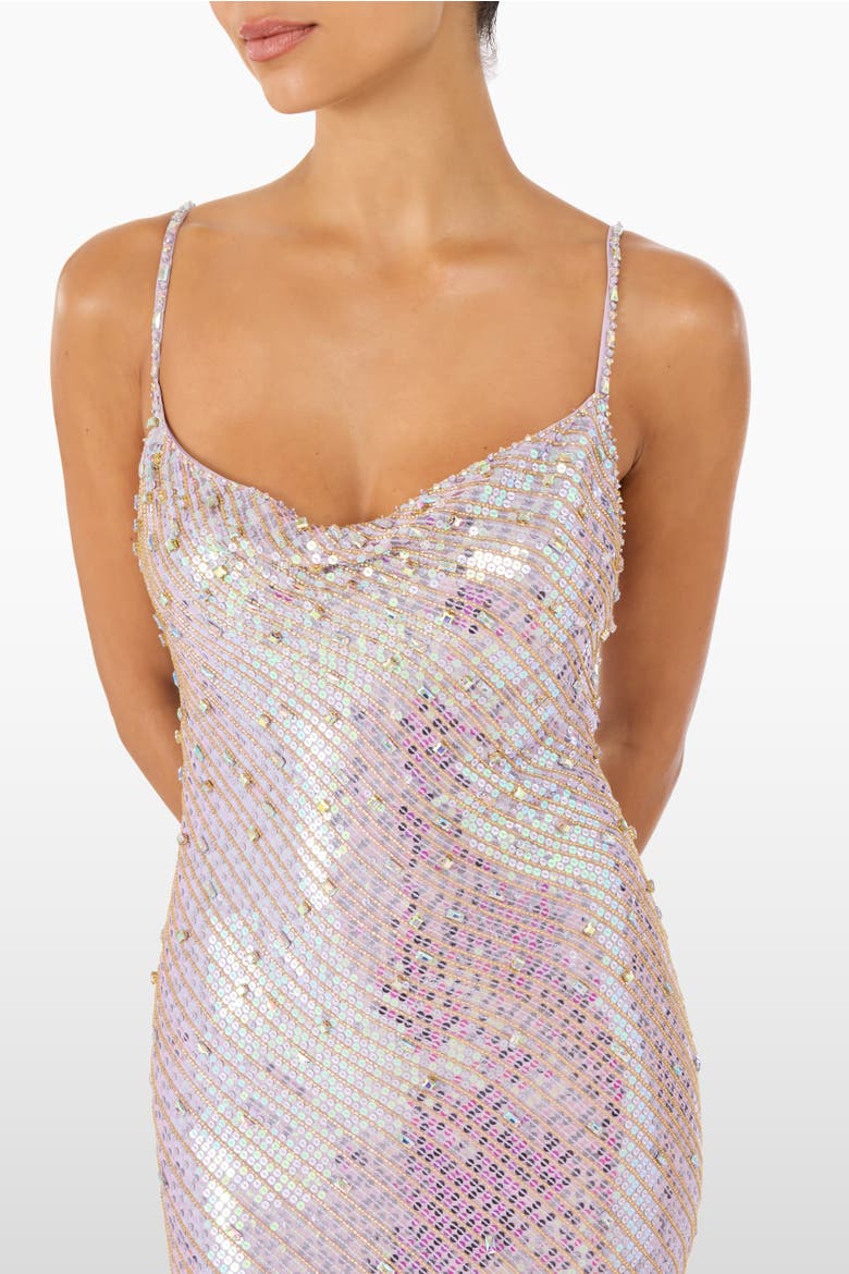 Foxx Embellished Dress, Alternate, color, Lavender