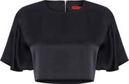 PCFG Pure Silk Oversized Silk Crop Top
