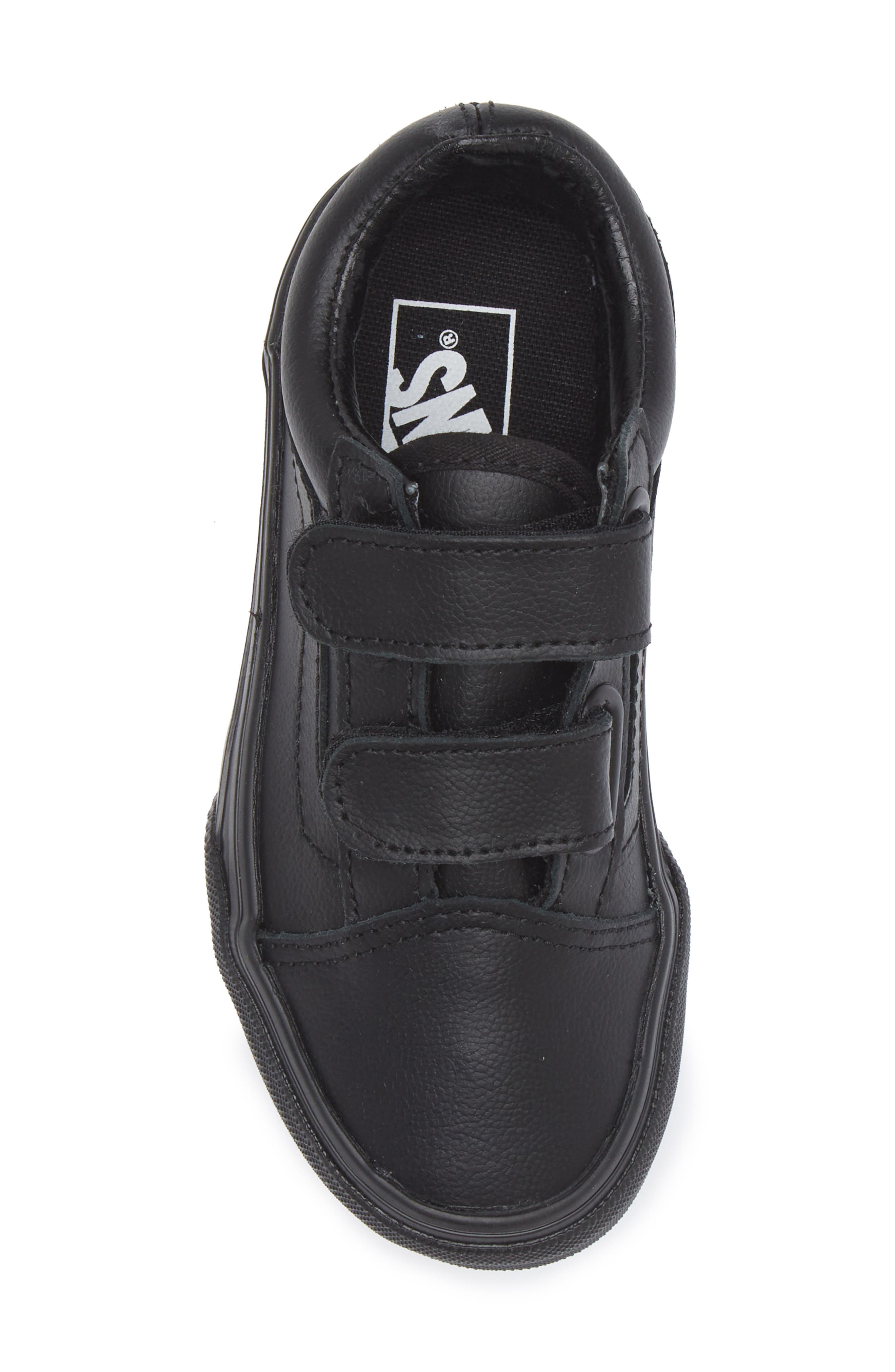 Vans Kids' Old Skool V Tumble Sneaker, Alternate, color, Classic Tumble Black Mono