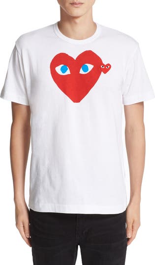 Comme des Garcons PLAY Tシャツ Heart Face Graphic Tee マルチ Comme des Garçons PLAY Heart Face Graphic Tee | Nordstrom