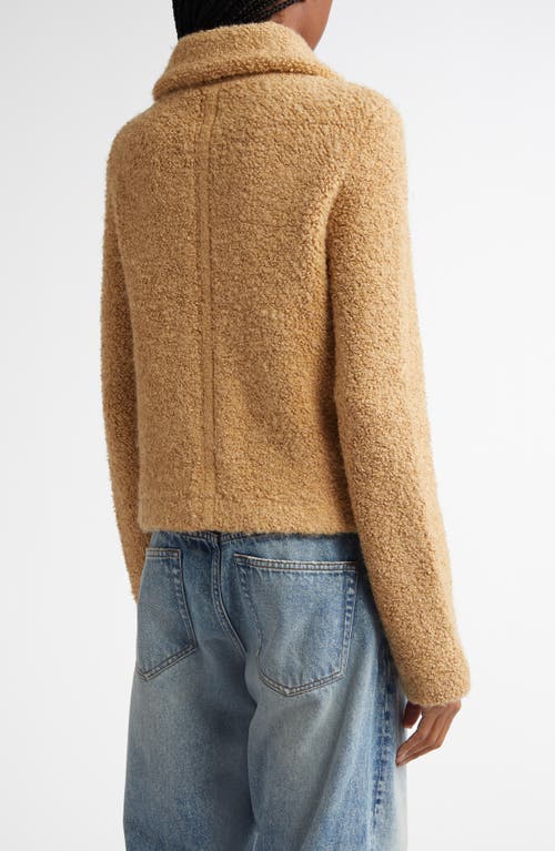 Proenza Schouler Sylvie Bouclé Knit Jacket In Light Camel