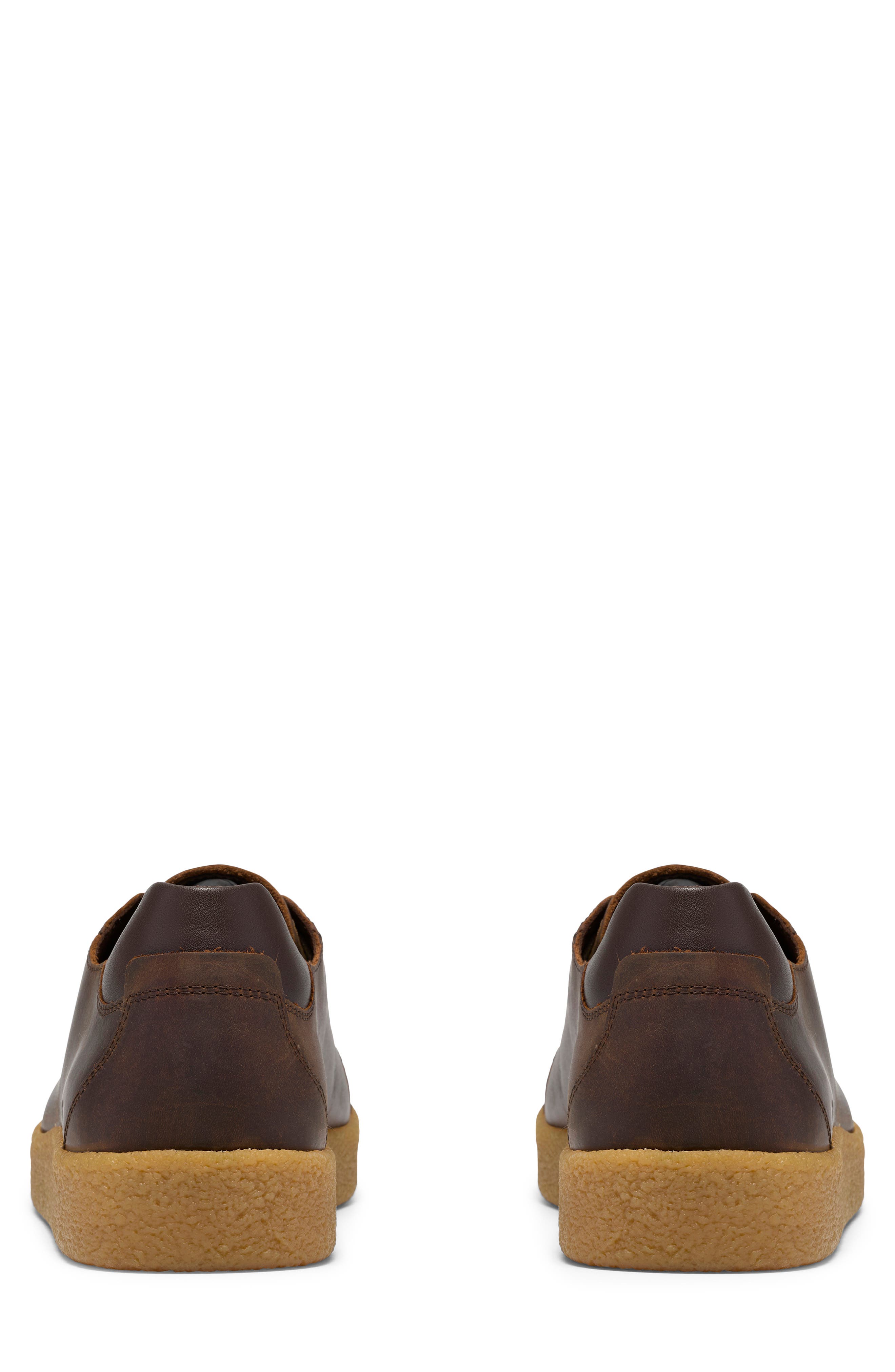 Smokeford Lace Leather Sneaker, Alternate, color, BEESWAX LEATHER