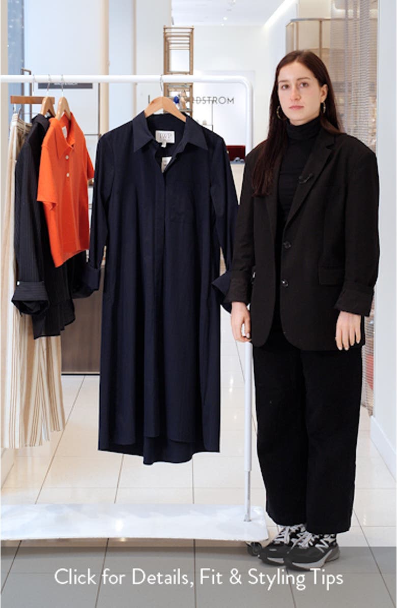 Jennys Long Sleeve Cotton Shirtdress, sales video thumbnail