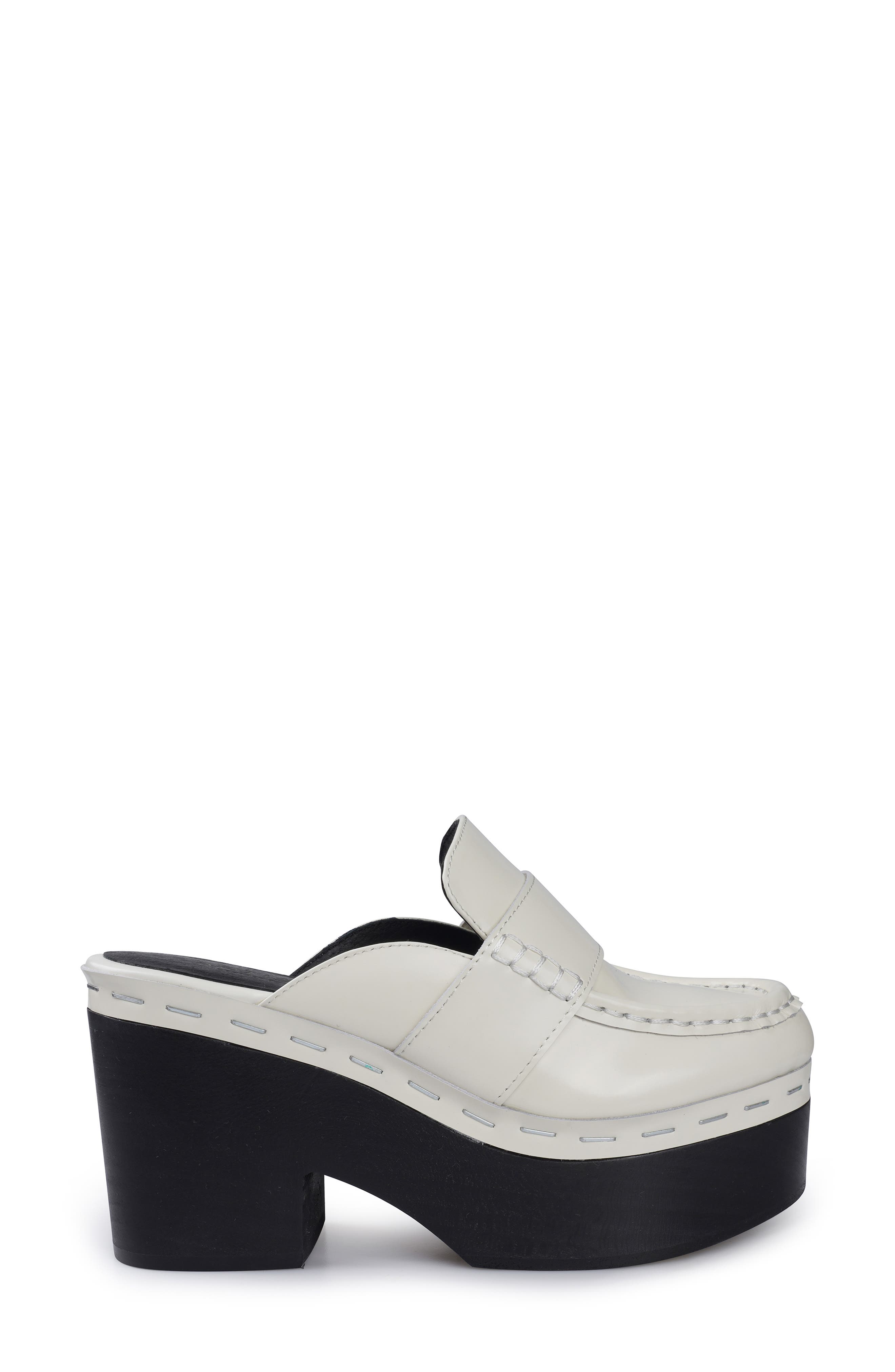 Tally Platform Mule, Alternate, color, CREAM LEATHER
