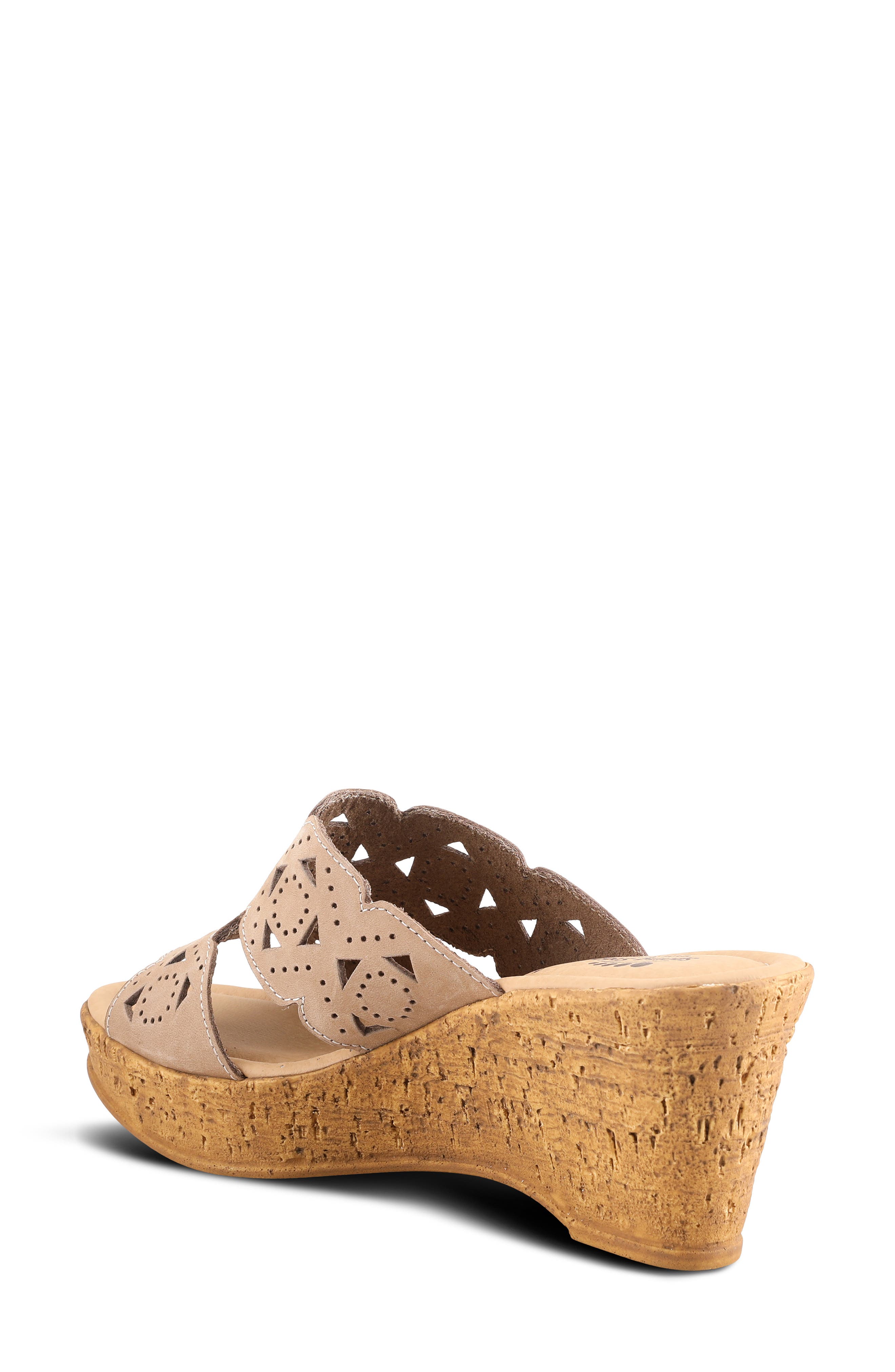 Flamyo Platform Wedge, Alternate, color, BEIGE NUBUCK