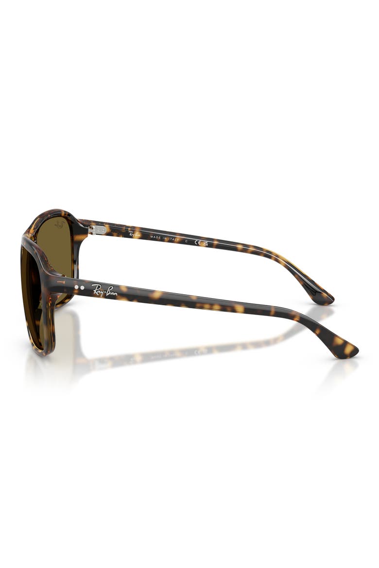 60mm Pilot Sunglasses, Alternate, color, HAVANA