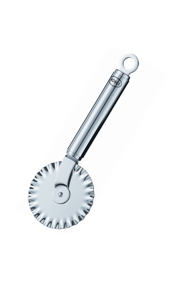 Rosle Stainless Steel Round Handle Pasta, Ravioli, And Pastry Wheel, Main, color, Silver