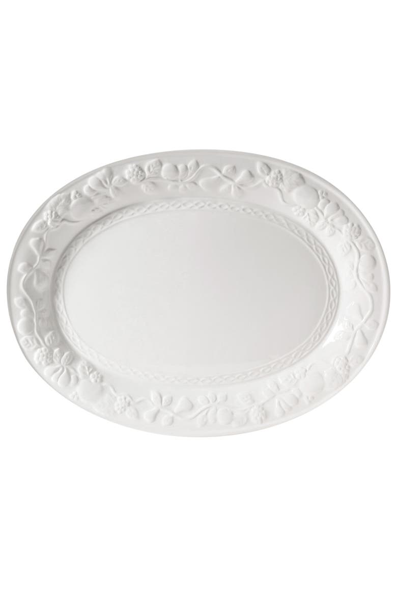 Fruitful 18.75 Inch Oval Platter, Main, color, White
