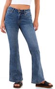 HINT OF BLU Happy Mid Rise Flare Jeans