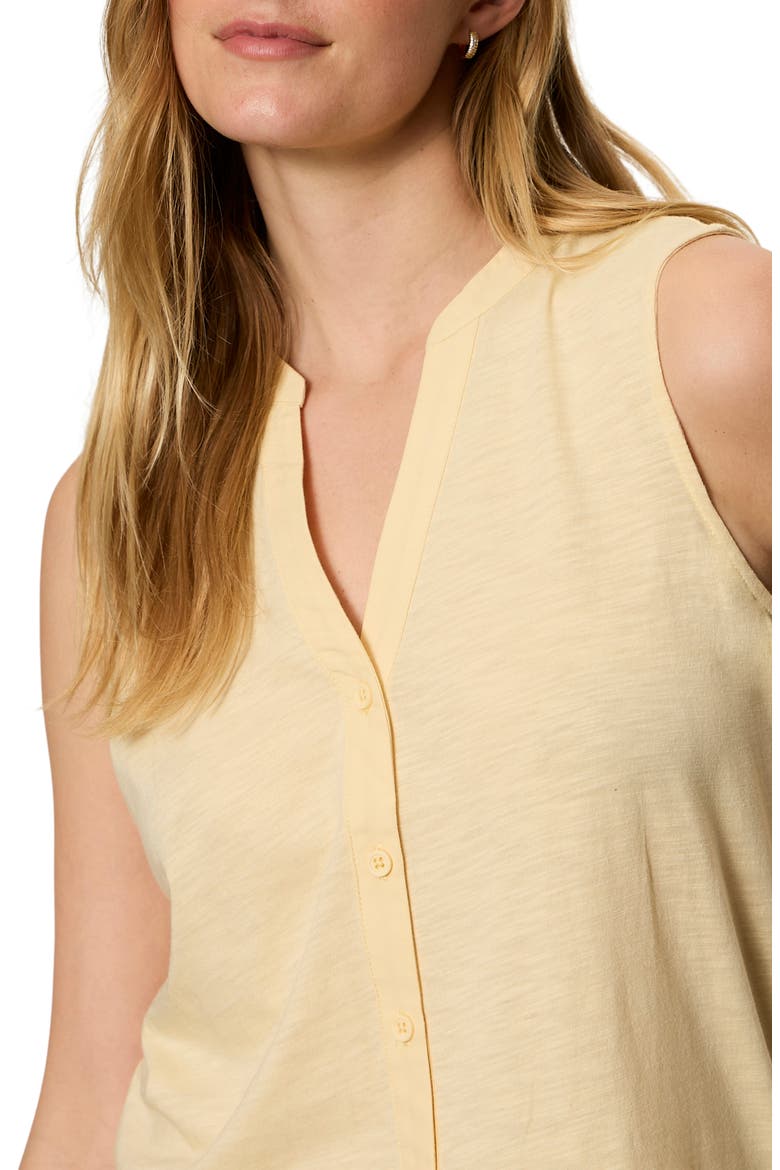 All Set Button Tank, Alternate, color, BANANA YELLOW