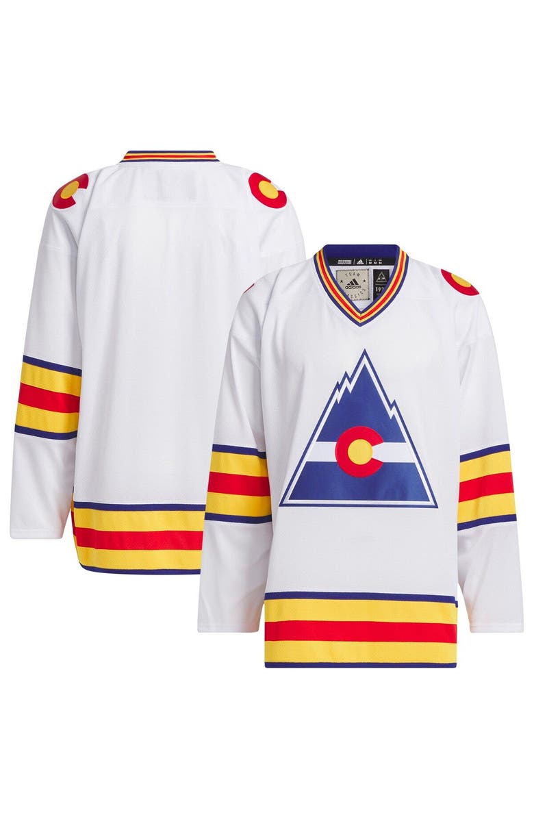 adidas Men's adidas White CO Rockies Team Classic Jersey, Main, color,