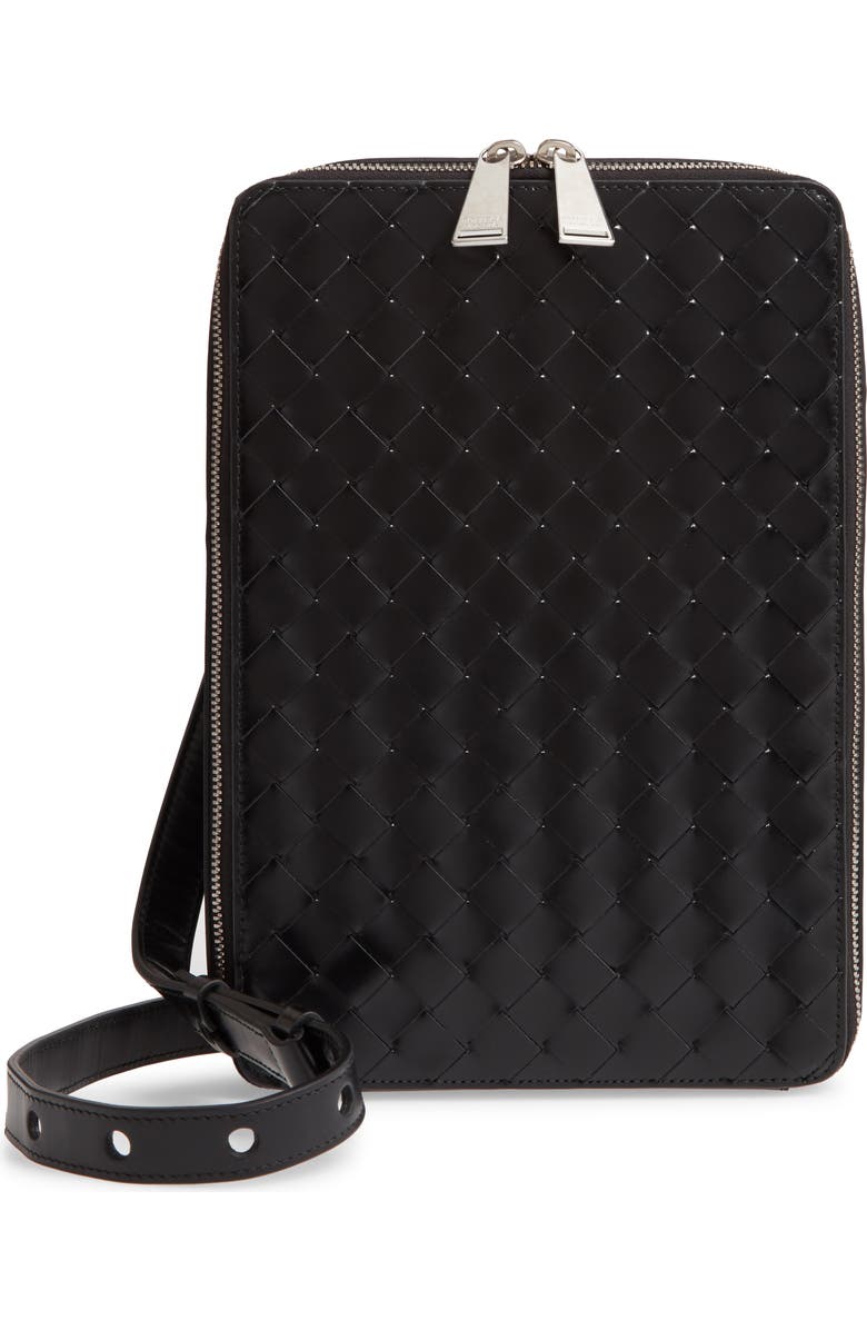 Bottega Veneta Intrecciato Maxi Woven Leather Belt Bag, Main, color,