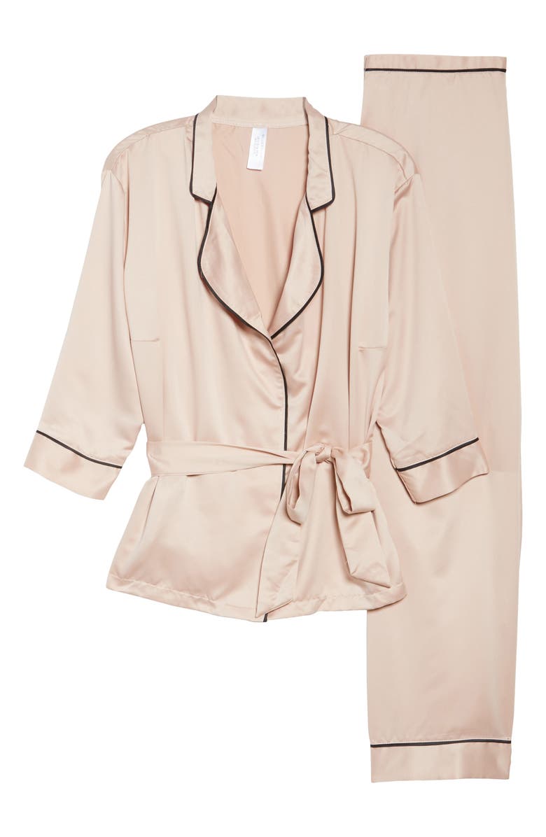 Bluebella Wren Satin Pajamas, Alternate, color, 