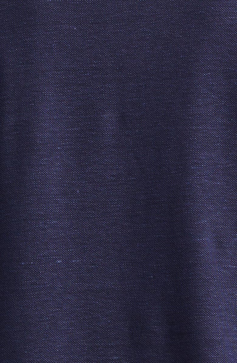 Ralph Lauren Purple Label Linen & Cotton Piqué Polo, Alternate, color, Classic Chairman Navy